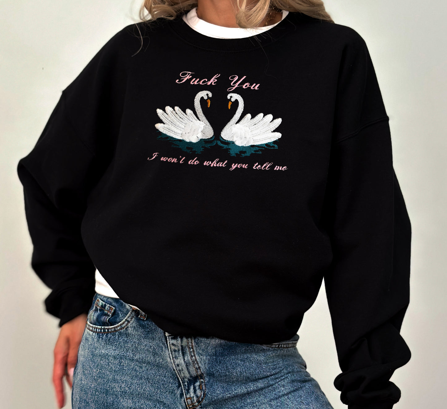 Double Swan Print - Unisex Sweaters (PRE ORDER)